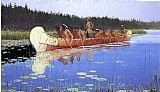 Frederic Remington Famous Paintings - Radisson and Groseilliers